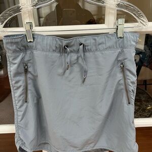 Athleta Light Gray Skirt with Drawstring